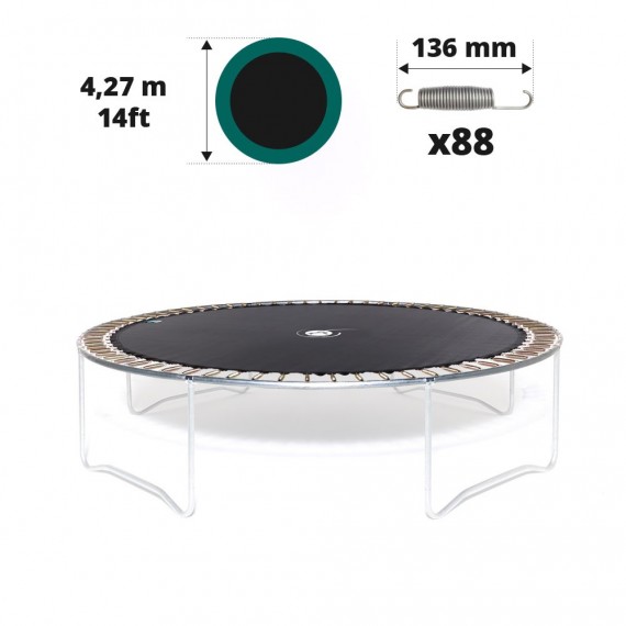 Toile de saut pour trampoline Ø 427 à 88 ressorts 136 mm Toile de saut pour trampoline Ø 427 à 88 ressorts 136 mm