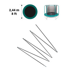Arco in fibra di vetro per filettatura Ossigeno Ø 244