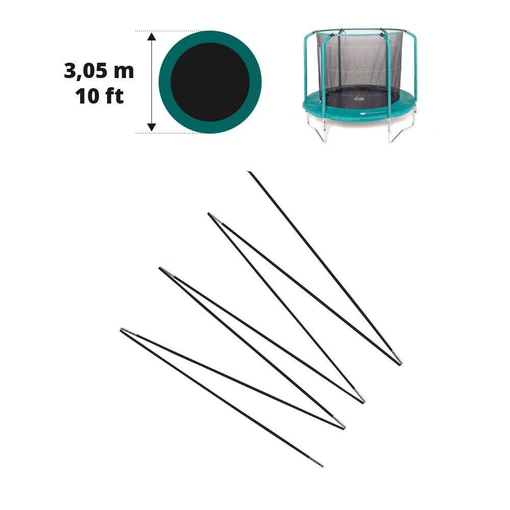 Manicotti in Schiuma per Pali del Trampolino 12 pz 92,5cm Grigi