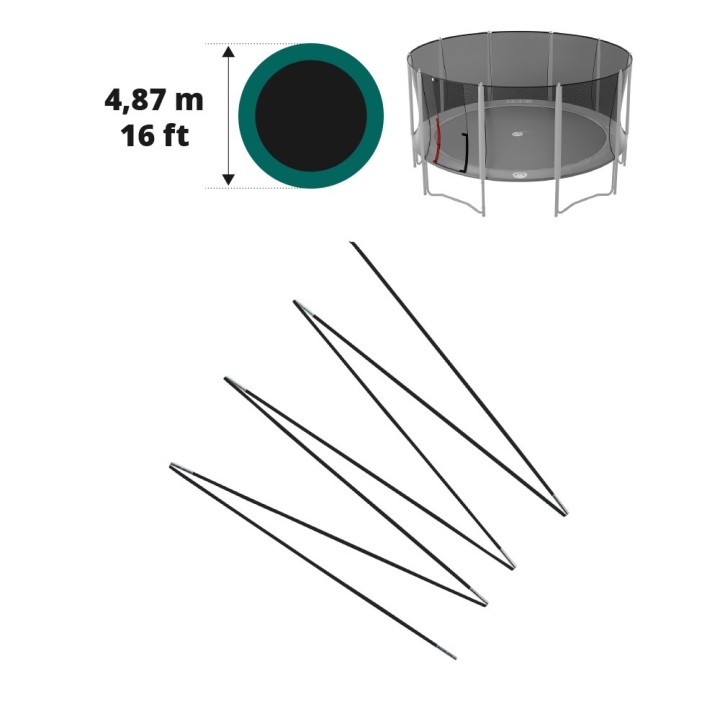 Archi in fibra di vetro per Booster Ø 487
