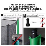 Filet textile Ø 305 avec sangles - 2019