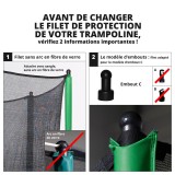 Filet textile Ø 305 avec sangles - 2019
