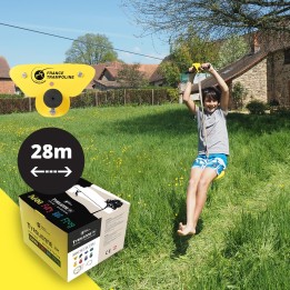 Zip line di giardino di 28m 