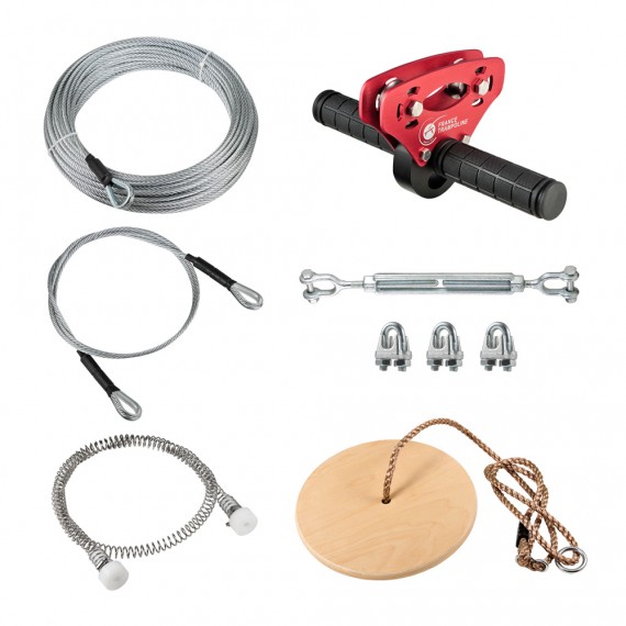 Kit zip line da giardino