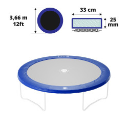 Cuscino di protezione blu Ø 366