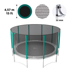 Rete con 10 pali per tappeto elastico Ø 457