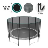 Rete con 10 pali per tappeto elastico Ø 457