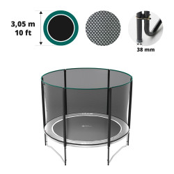 Rete con 8 pali per tappeto elastico Ø 306 Premium