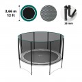 Rete con 8 pali per tappeto elastico Ø 366 Premium