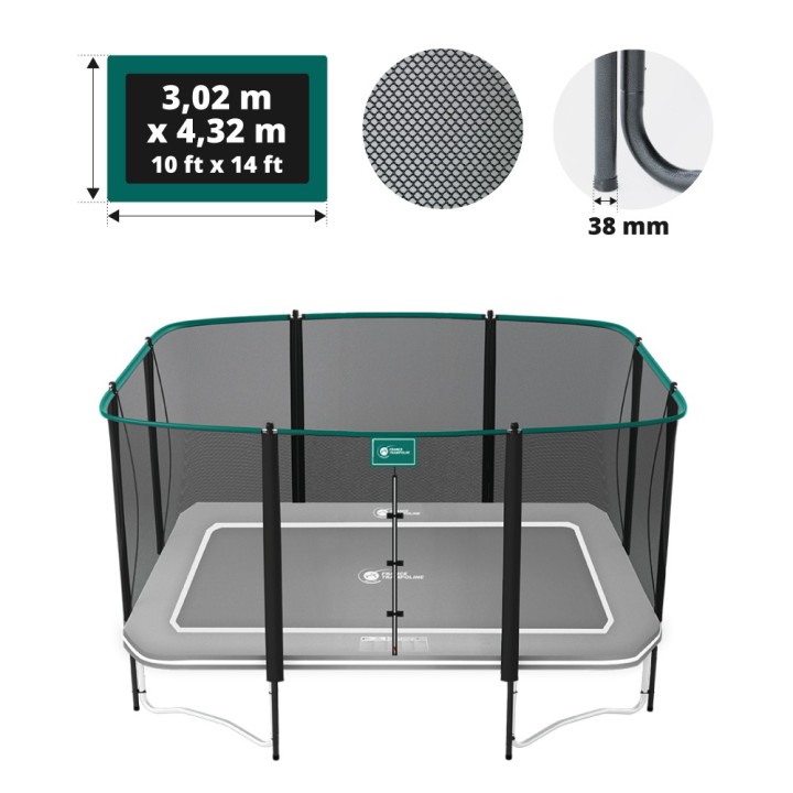 Rete con pali per Apollo Sport 400 Premium