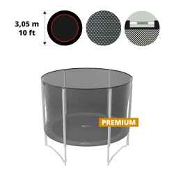 Rete tessile Ø 305 con 6 pali con fettucce