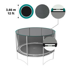Rete tessile PREMIUM per tappeto elastico 360