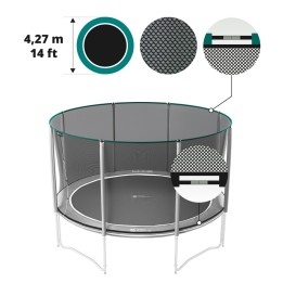 Rete tessile PREMIUM per tappeto elastico 430 - P14