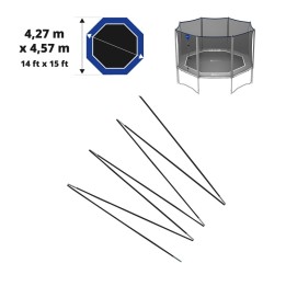 Set di archetti in fibra di vetro per Octopulse 460 - Ø12mm netto