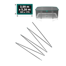 Set di fiocchi in fibra di vetro per Apollo Sport 500 rete Ø12 mm