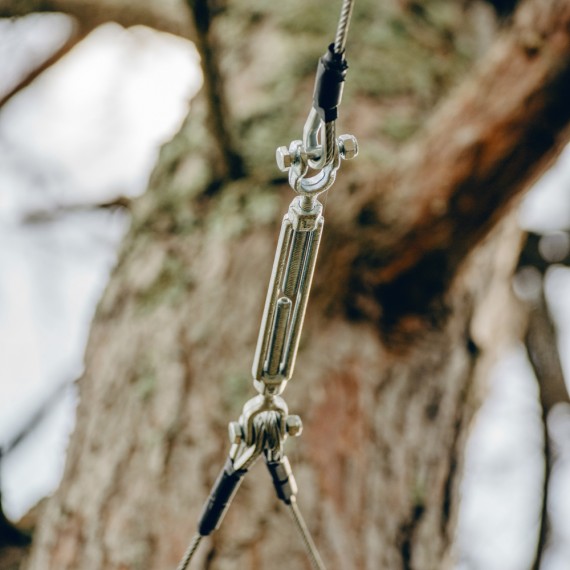 Vite di rigging tirolese per zip line da giardino