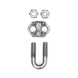 Sachet de 3 Serres câble avec rondelle et écrou Sachet de 3 Serres câble avec rondelle et écrou