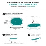 Telo da salto per Ovalì 490