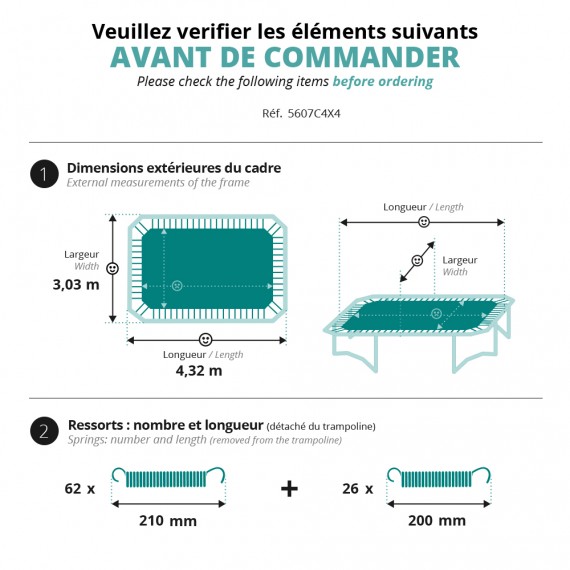 Toile de saut pour Apollo Sport 400