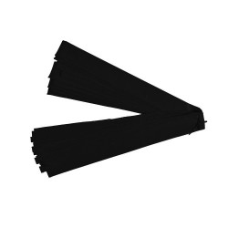 Set di 8 rivestimenti tessile neri Ø32 mm