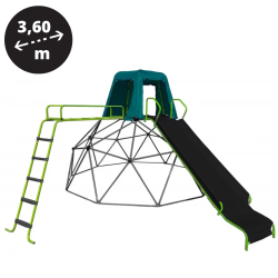 Parco giochi con cupola di arrampicata 3.60 m