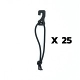 Set di 25 corde elastiche con ganci per rete - 2023
