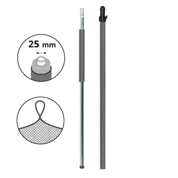 Montante completo Ø25 mm per tappeto elastico 250