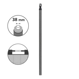 Montante superiore Ø38mm pour tappeto elastico 300