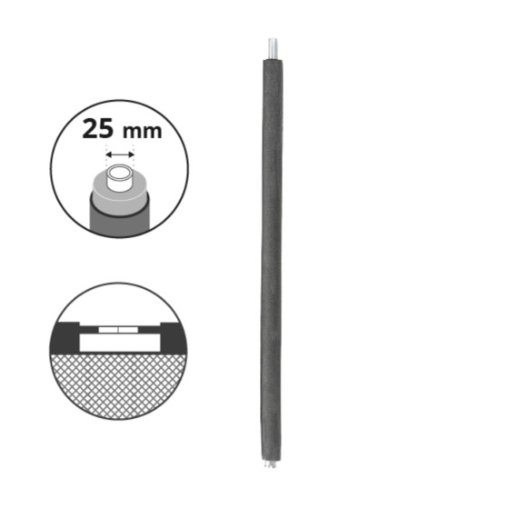 Montante inferiore Ø25mm per tappeto elastico Start'Up/Initio/Mirage 3m60 e più