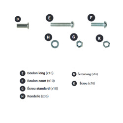 Visserie pour Dome 300 Visserie pour Dome 300