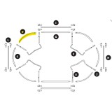 Arco di circonferenza struttura Ovalie 430 - Pezzo D