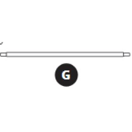 Barra struttura Ovalie 490 – 48/42mm Pezzo G
