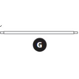 Barra struttura Ovalie 490 – 48/42mm Pezzo G