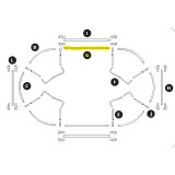 Barra struttura Ovalie 490 – 48/42mm Pezzo G