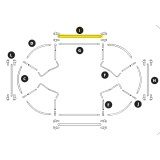 Arco struttura Ovalie 490 - barra di rinforzo (lunghezza) Pezzo I