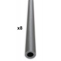 Set di 8 schiume universali per tappeto elastico per pali di rete Ø25mm
