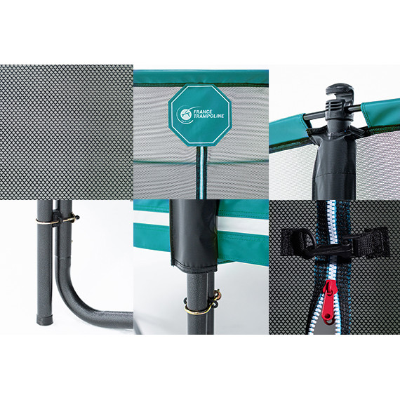 Rete con pali per Octopulse 390 Premium verde