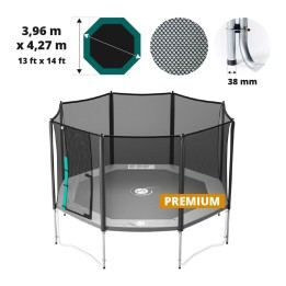 Rete con pali per Octopulse 430 Premium verde