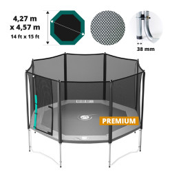 Rete con pali per Octopulse 460 Premium verde