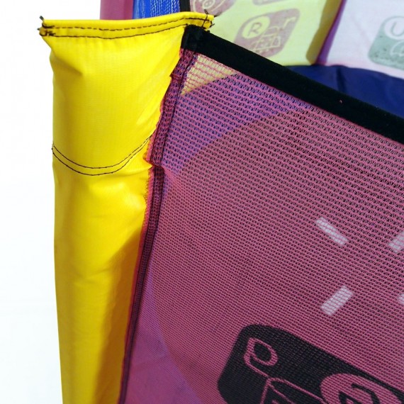 Trampolino elastico baby con rete colorata  Trampolino elastico baby con rete colorata