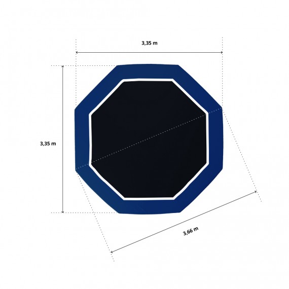 Rete tessile premium per trampolino elastico Octopulse 360