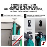 Rete tessile PREMIUM per tappeto elastico Waouuh 430 - P14