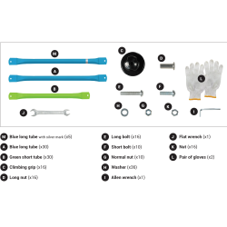Ricambi per cupola da arrampicata 3m60