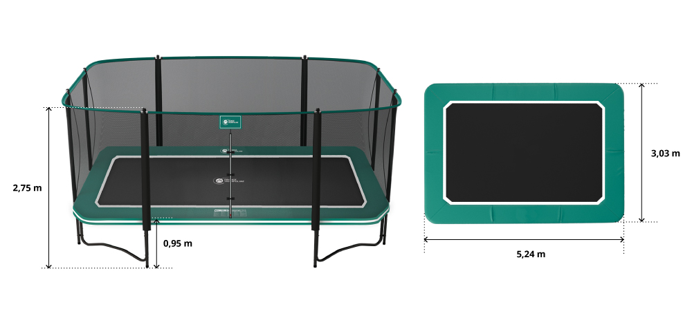 illustration de caractéristiques du produit Telo da salto per Apollo Sport 500 - 2020