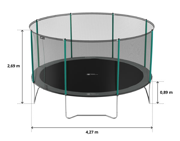 illustration de caractéristiques du produit Tappeto elastico Start'Up 430 - Pack XXL