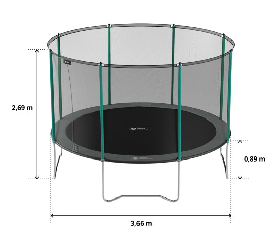 illustration de caractéristiques du produit Tappeto elastico Start'Up 360