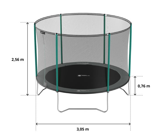 illustration de caractéristiques du produit Tappeto elastico Start'Up 300 - Pack XXL