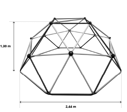 Cupola d'arrampicata 2,50 m per bambini